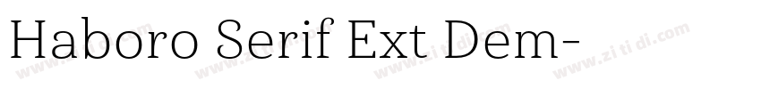 Haboro Serif Ext Dem字体转换 Haboro Serif Ext Dem字体转换